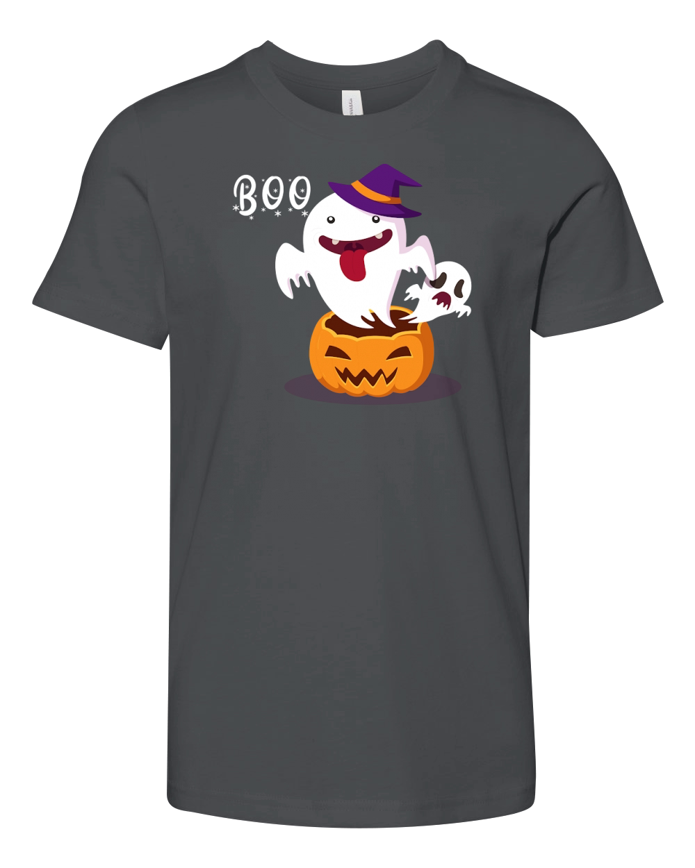 Halloween Ghost Boo 03 Youth Unisex Jersey Tee