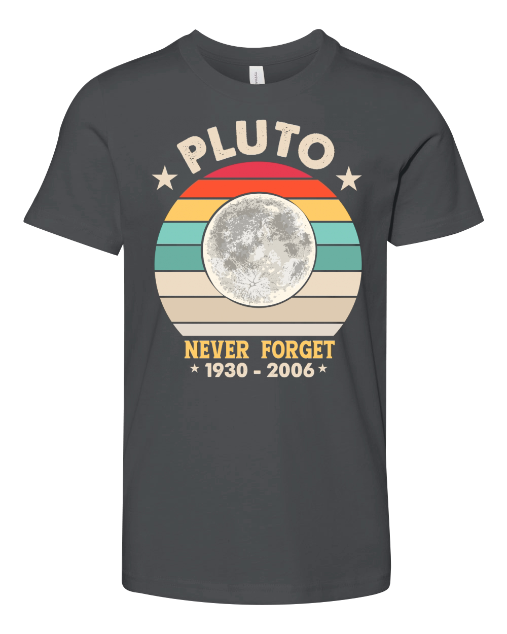 Pluto Never Forget 1930 2006 Youth Unisex Jersey Tee