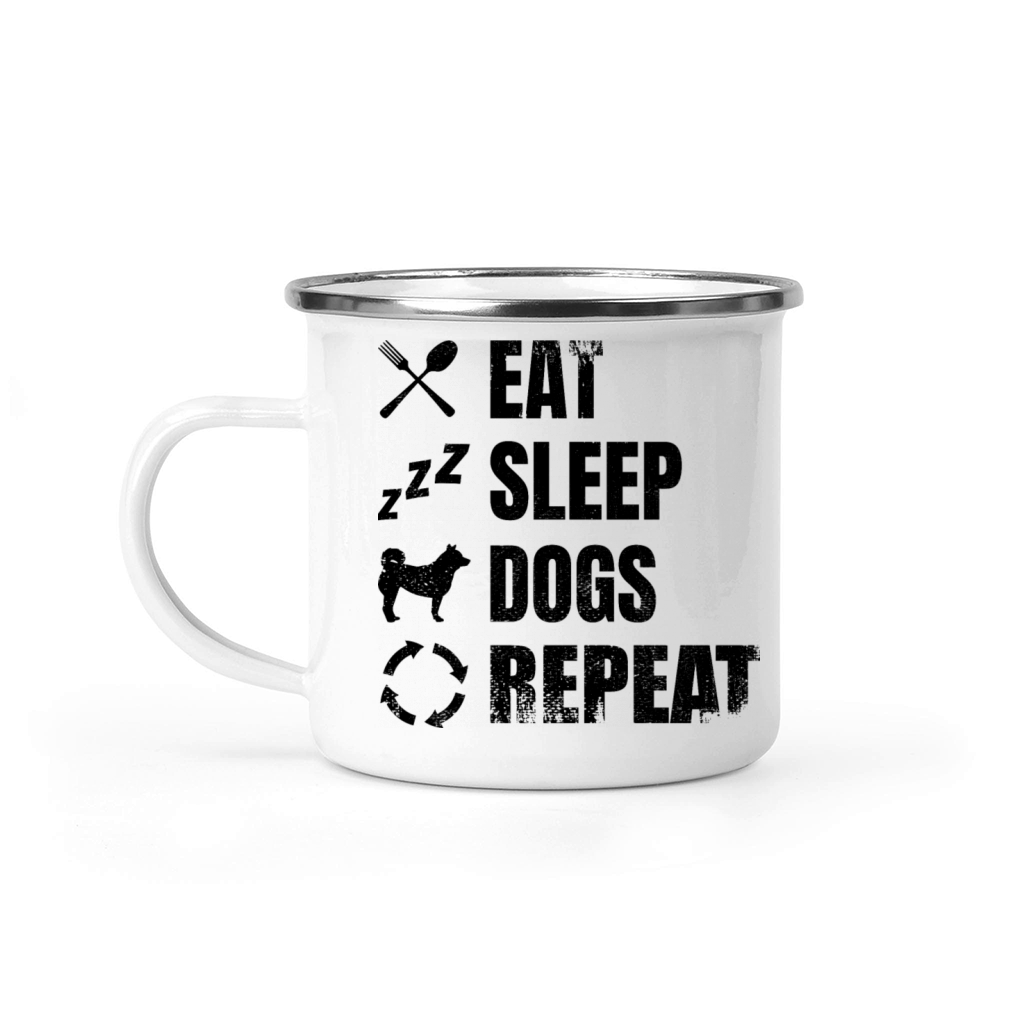 Dog Lover Daily Routine Camping Mug