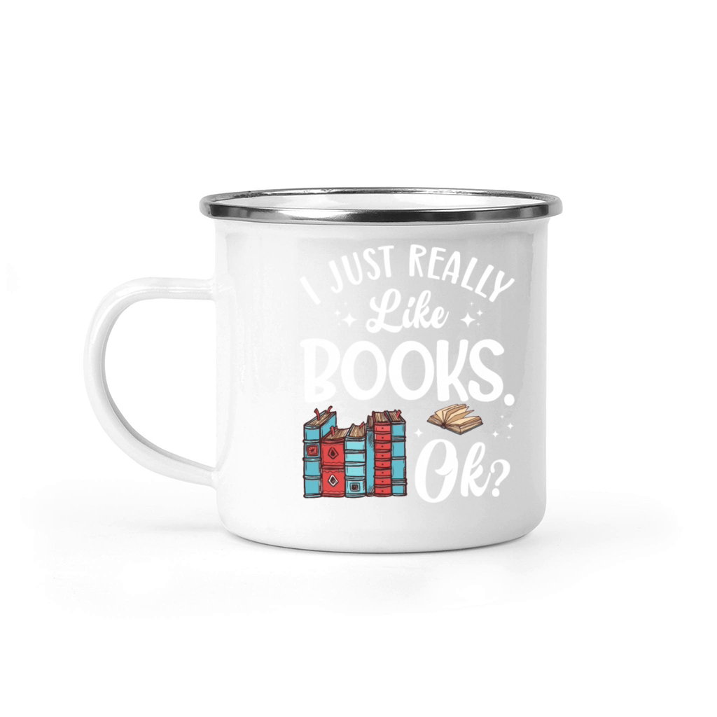 Really Like Book Lover Reader Desing Funny Reading Camping Mug