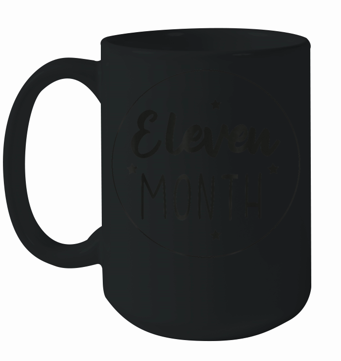 Eleven Month Born Gender Reveal Party Baby Shower Ceramic Mug