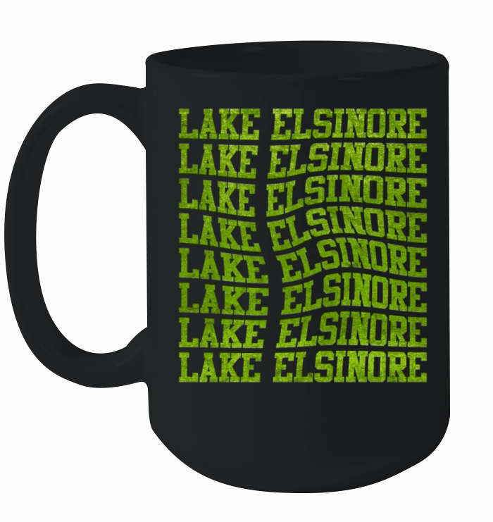 LAKE ELSINORE CALIFORNIA USA Golden State Lakes Ceramic Mug