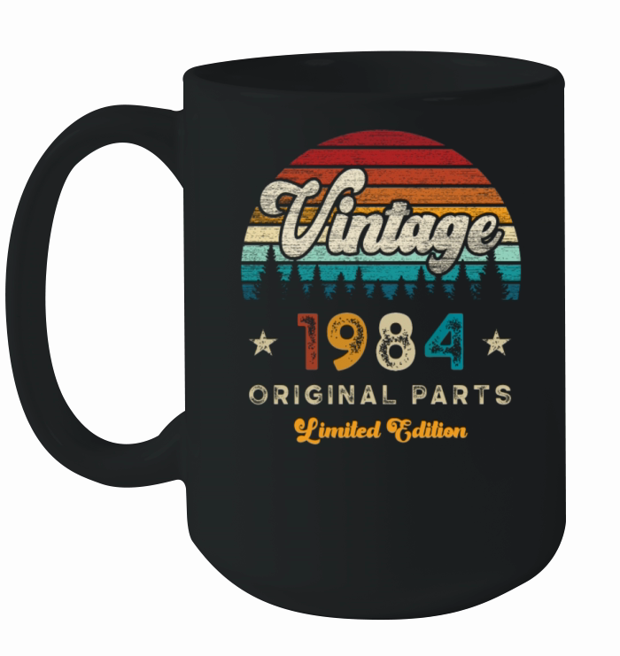 Vintage 1984 Birthday Retro Ceramic Mug