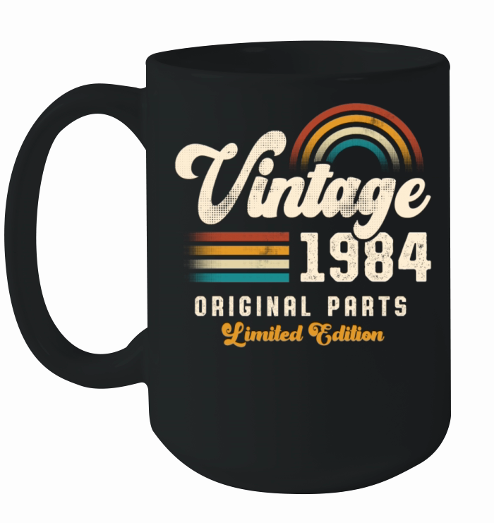 Vintage 1984 Birthday Retro Ceramic Mug