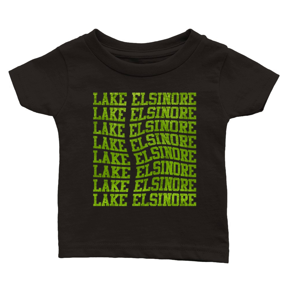 LAKE ELSINORE CALIFORNIA USA Golden State Lakes Classic Baby Crewneck T-shirt