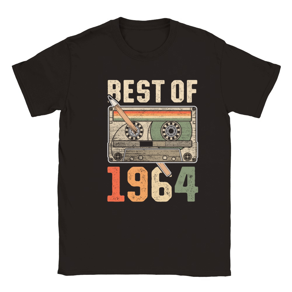 Best Of 1964 Birthday Cassette Classic Kids Crewneck T-shirt