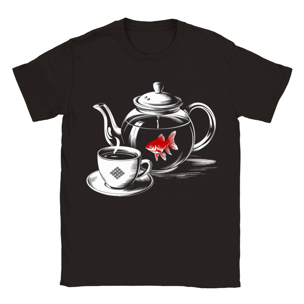 Twin Peaks A Fish In The Percolator Vintage Coffee Classic Kids Crewneck T-shirt