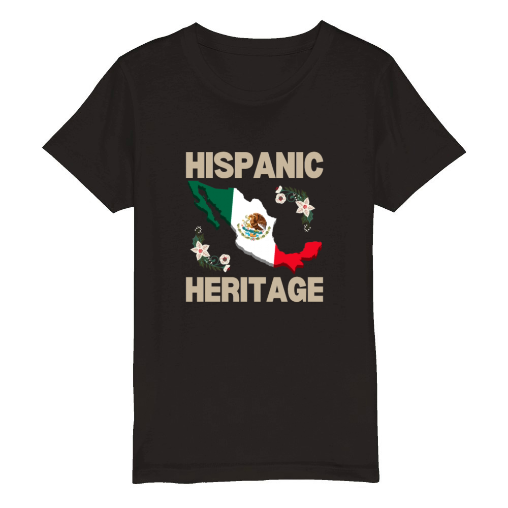 Hispanic heritage mexicans Organic Kids Crewneck T-shirt