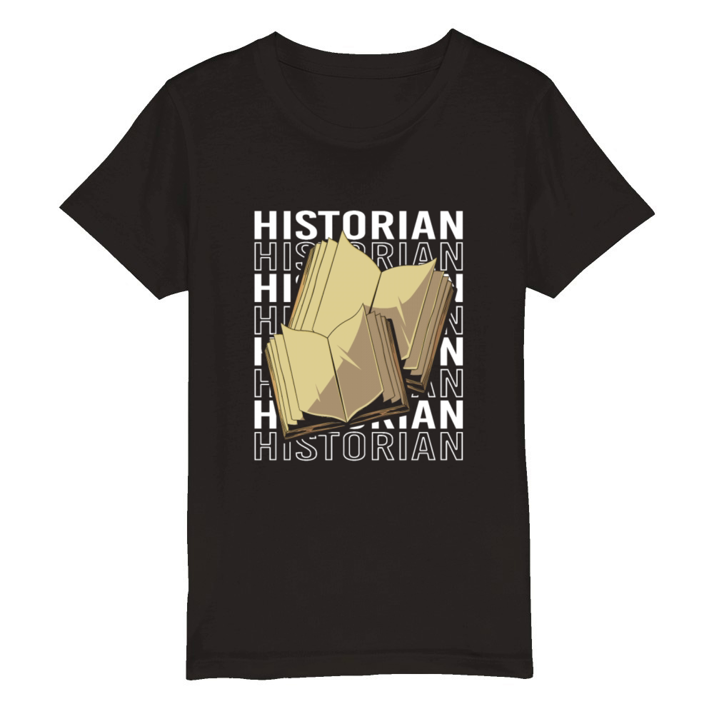 Retro Vintage History Lovers Historian Organic Kids Crewneck T-shirt