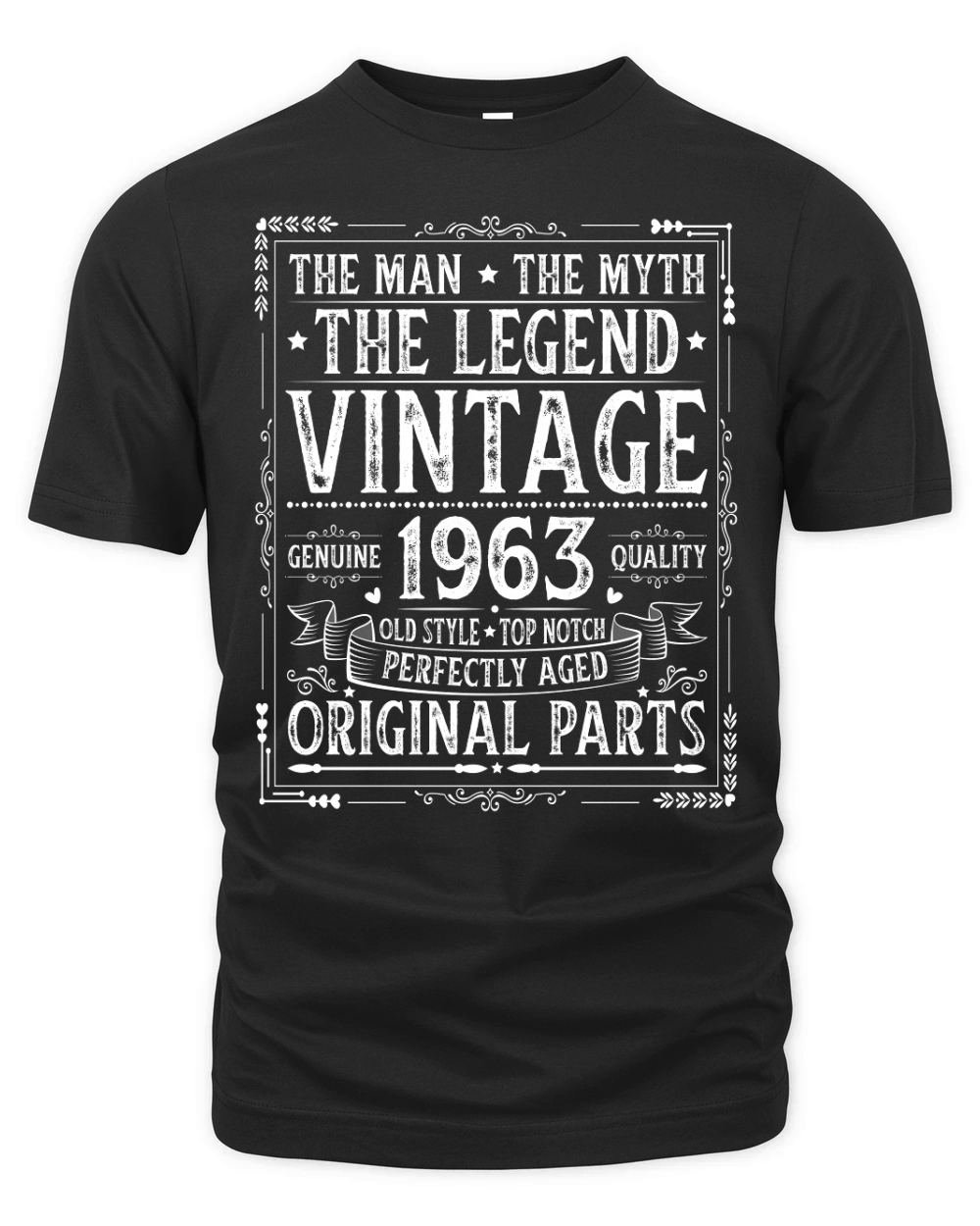 The Man The Myth The Legend Vintage 1963 Organic Unisex T-shirt