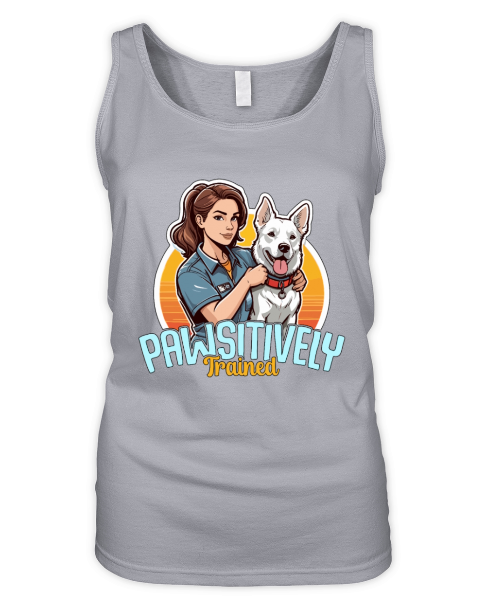 Dog Trainer Pawsitively Trained Animal Behaviorist Organic Women's Tank Top