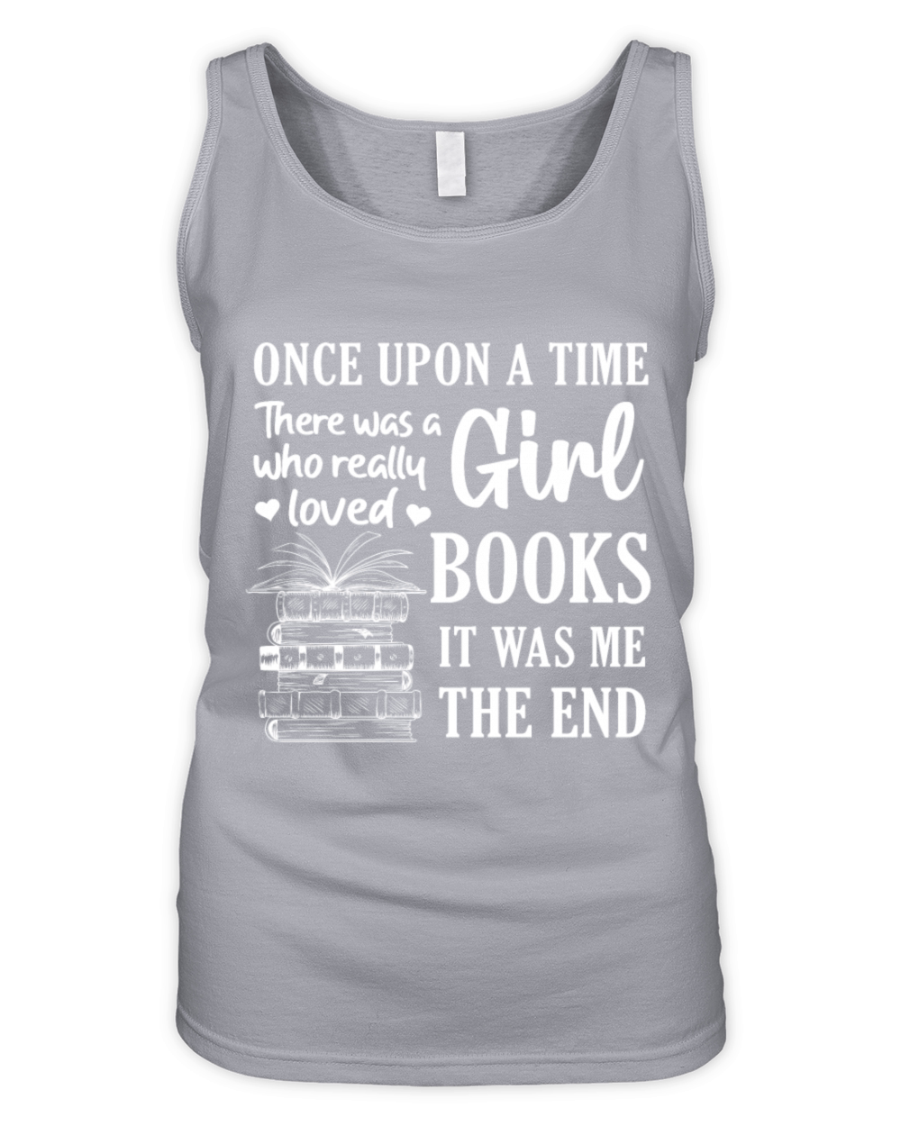 Girls Book Lover Reader Desing Funny Reading Organic Women's Tank Top