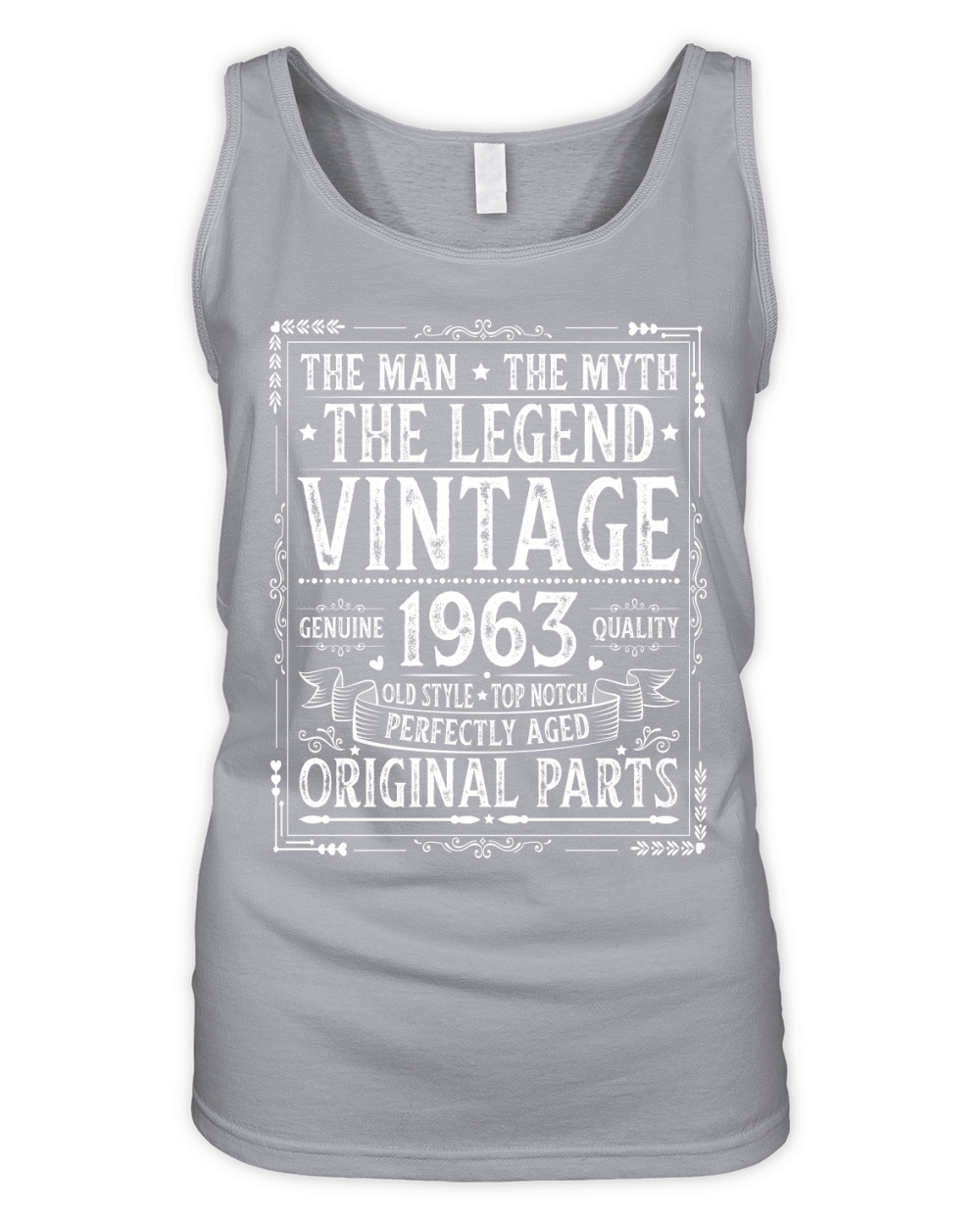 The Man The Myth The Legend Vintage 1963 Organic Women's Tank Top