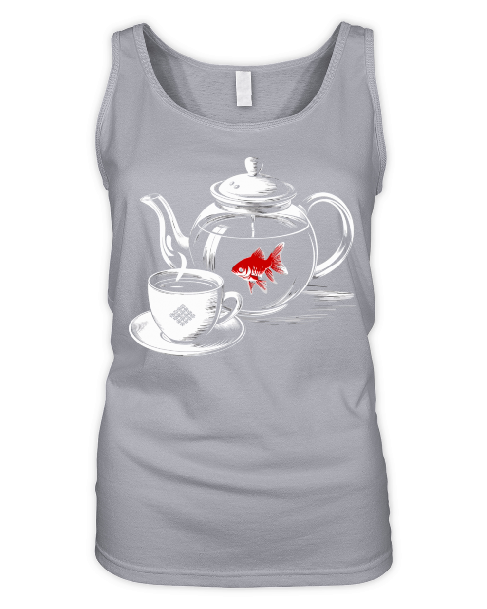 Twin Peaks A Fish In The Percolator Vintage Coffee Organic Women's Tank Top