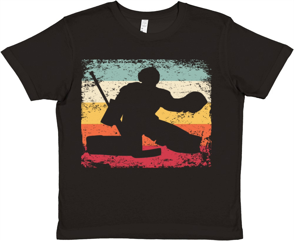 Ice Hockey Player Vintage Ice Hockey Premium Kids Crewneck T-shirt
