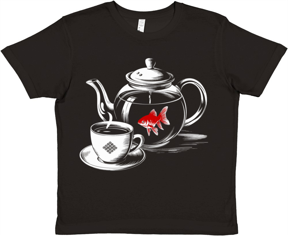 Twin Peaks A Fish In The Percolator Vintage Coffee Premium Kids Crewneck T-shirt