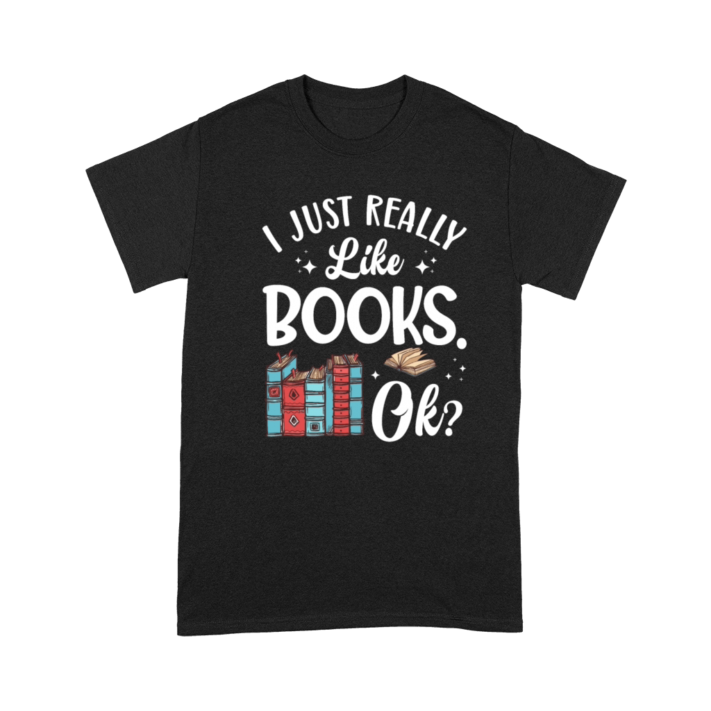 Really Like Book Lover Reader Desing Funny Reading Premium T-shirt