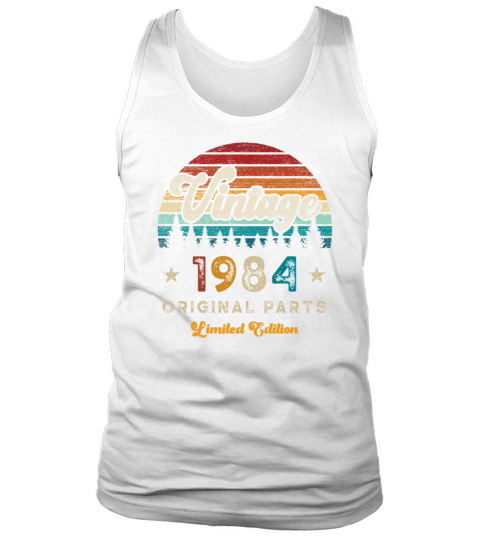 Vintage 1984 Birthday Retro Tank Top Unisex