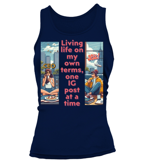 Living life on my own terms Tank top Woman