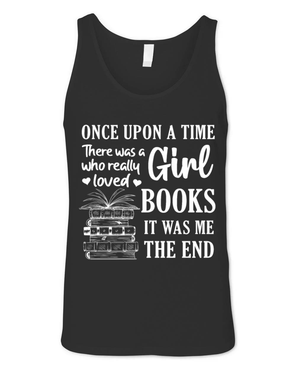 Girls Book Lover Reader Desing Funny Reading Unisex Jersey Tank