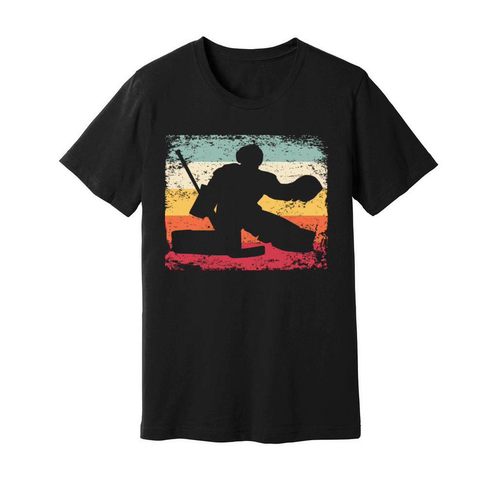 Ice Hockey Player Vintage Ice Hockey Unisex Jersey Tee