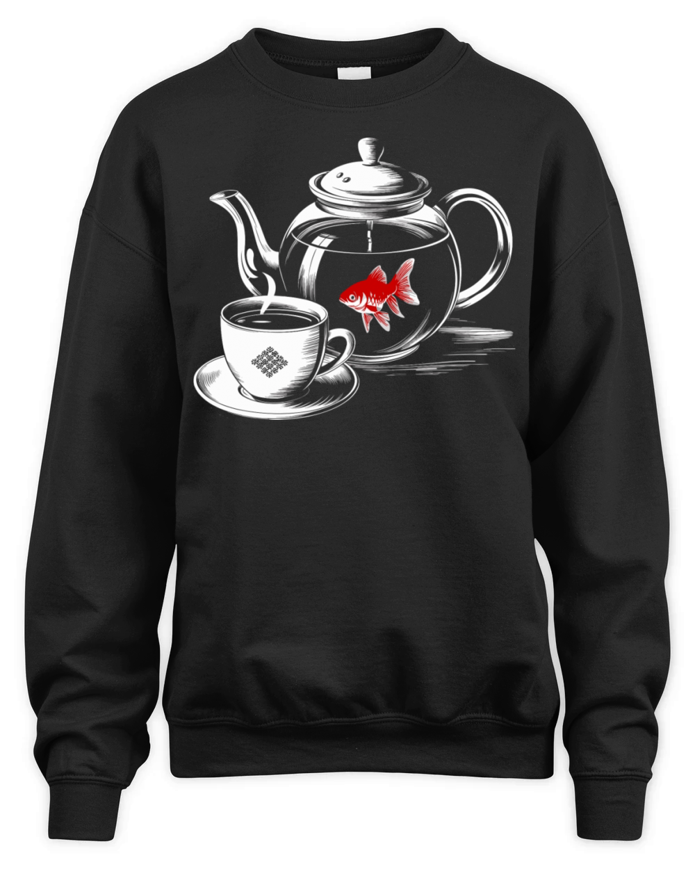 Twin Peaks A Fish In The Percolator Vintage Coffee Unisex Premium Crewneck Sweatshirt