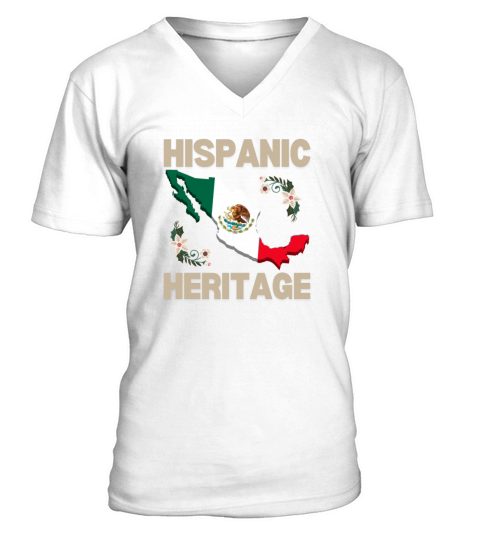 Hispanic heritage mexicans V-Neck T-shirt