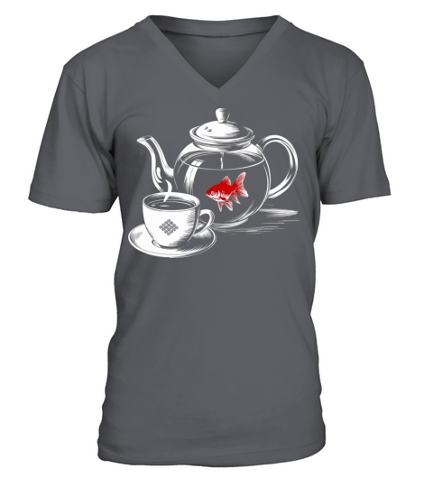 Twin Peaks A Fish In The Percolator Vintage Coffee V-Neck T-shirt