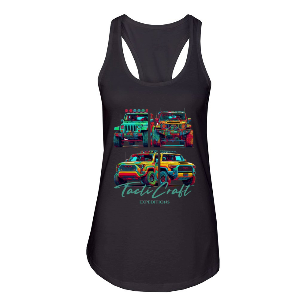 Mosaic overland Women's Racerback Tank