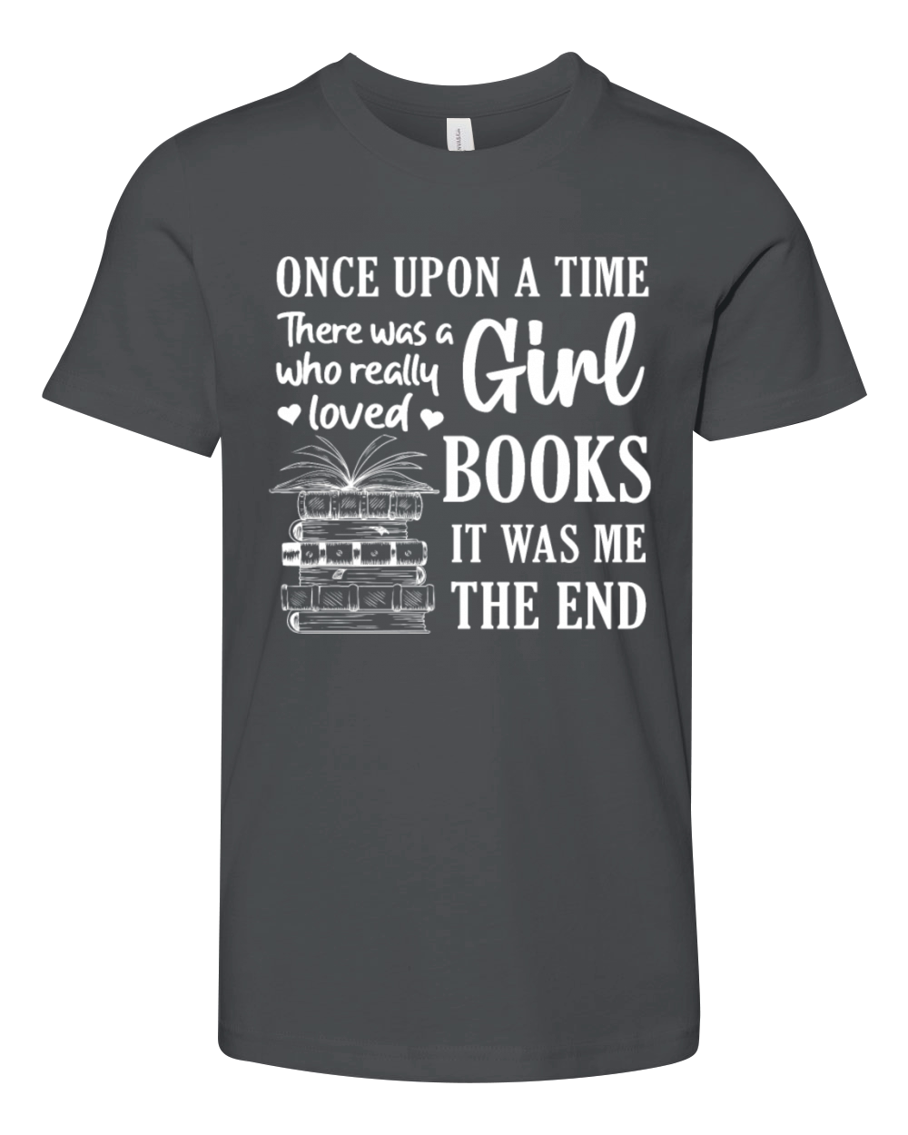 Girls Book Lover Reader Desing Funny Reading Youth Unisex Jersey Tee