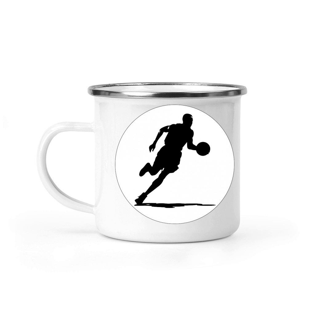 Basketball Player Silhouette (7) Camping Mug