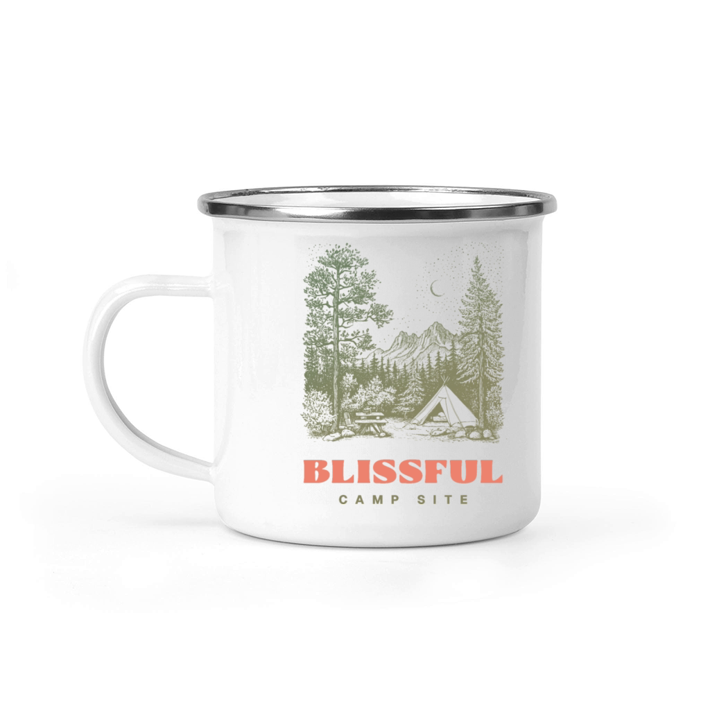 Blissful Camp Site Camping Mug