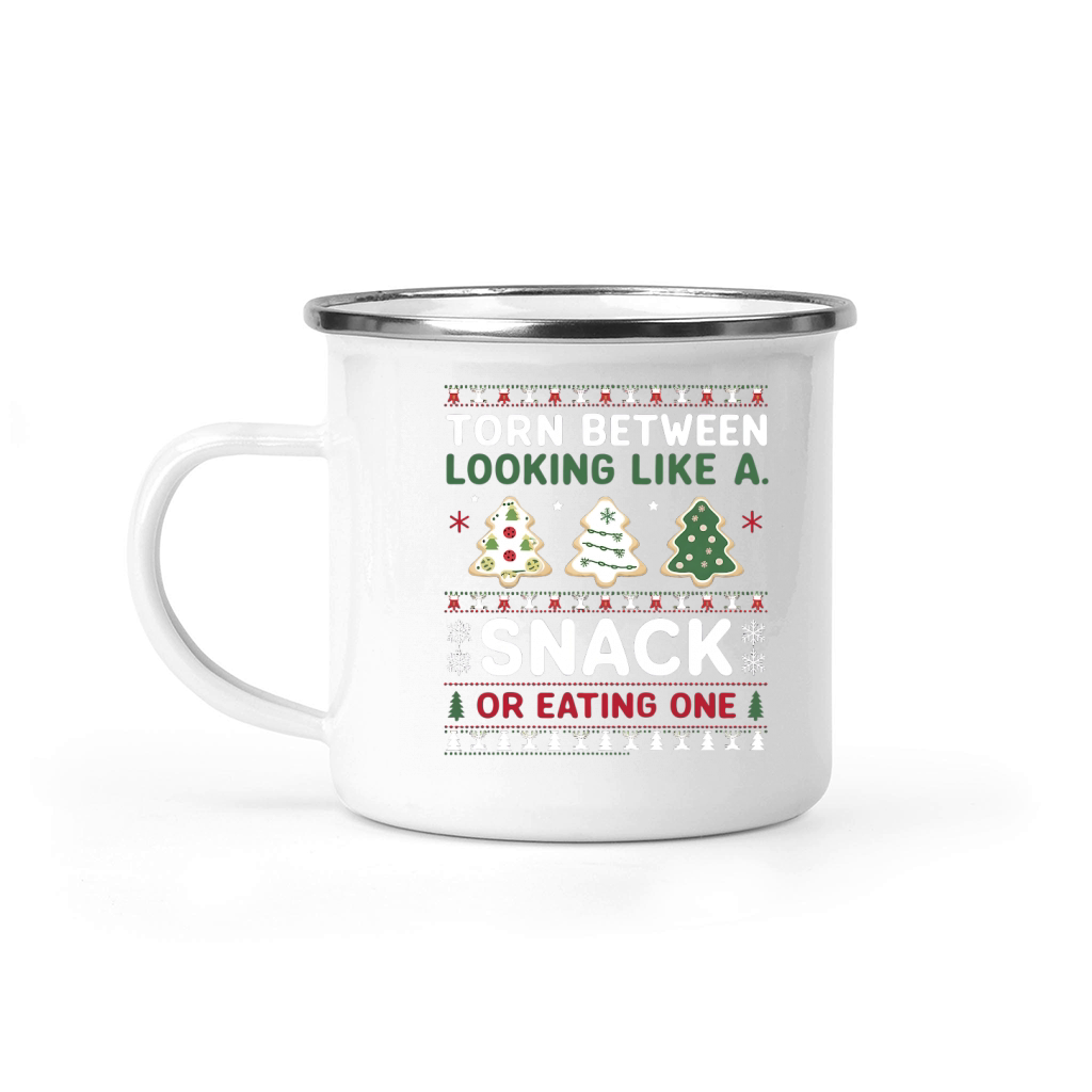 Torn Between Looking Like A Snack Or Eating one Christmas Camping Mug
