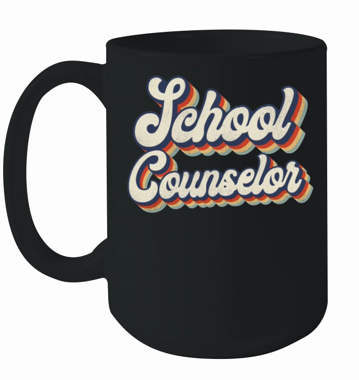 School Counselor Retro Vintage Ceramic Mug