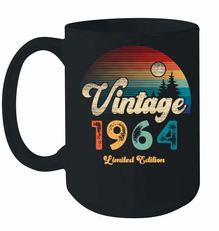 Vintage 1964 Birthday Retro Ceramic Mug