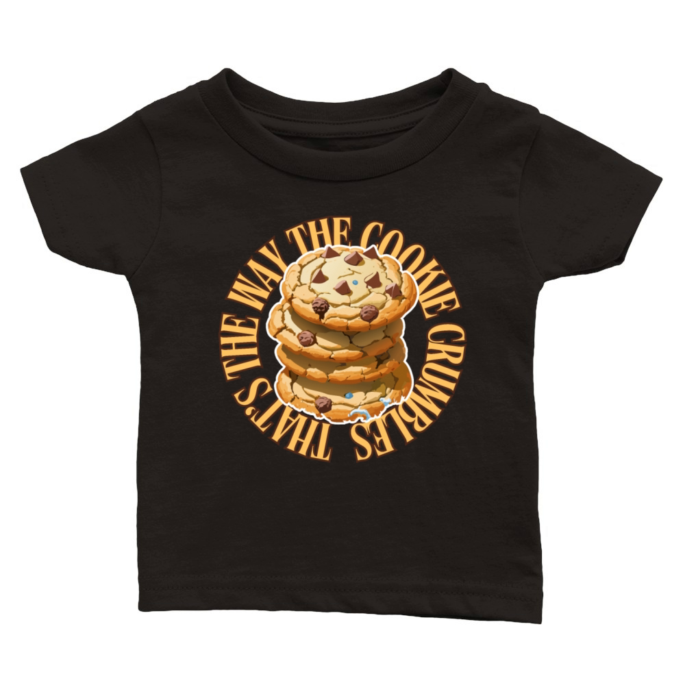 Funny Cookie Lover Stack Art Classic Baby Crewneck T-shirt
