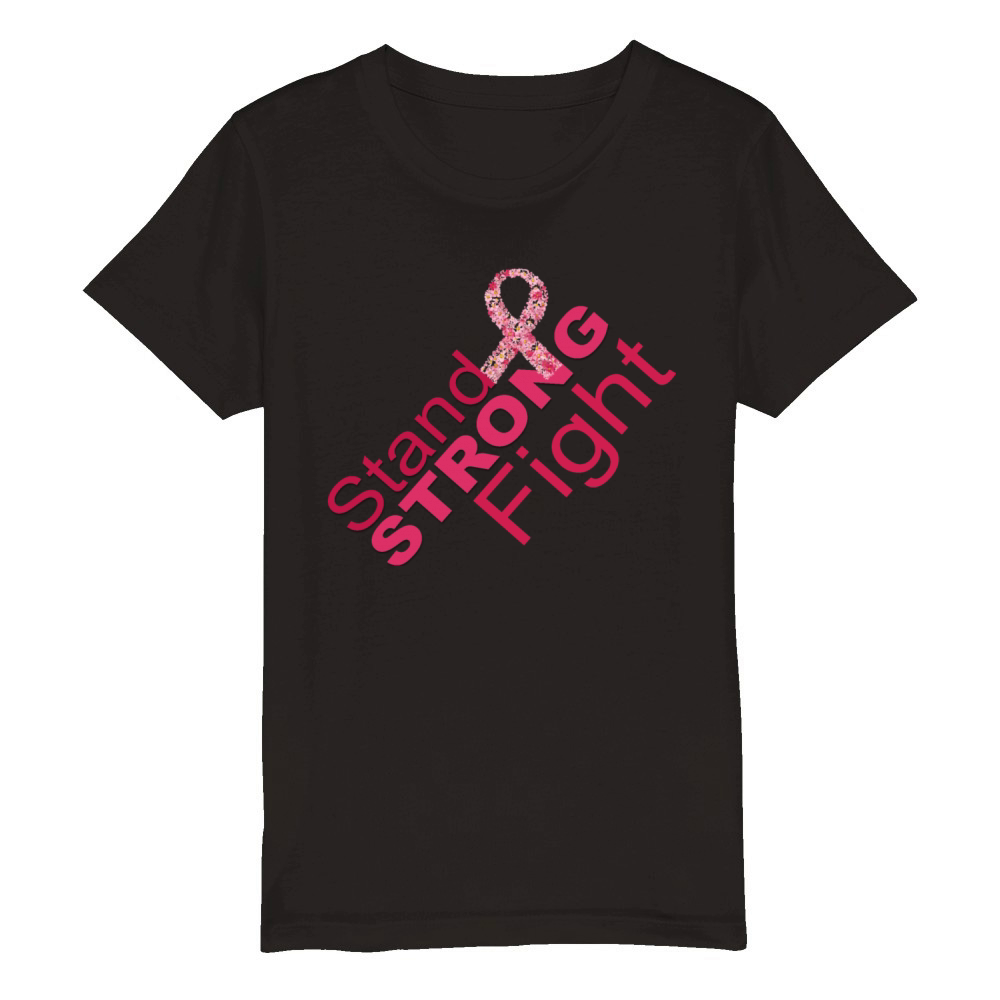 Special design for October Breast Cancer Awarenes Organic Kids Crewneck T-shirt