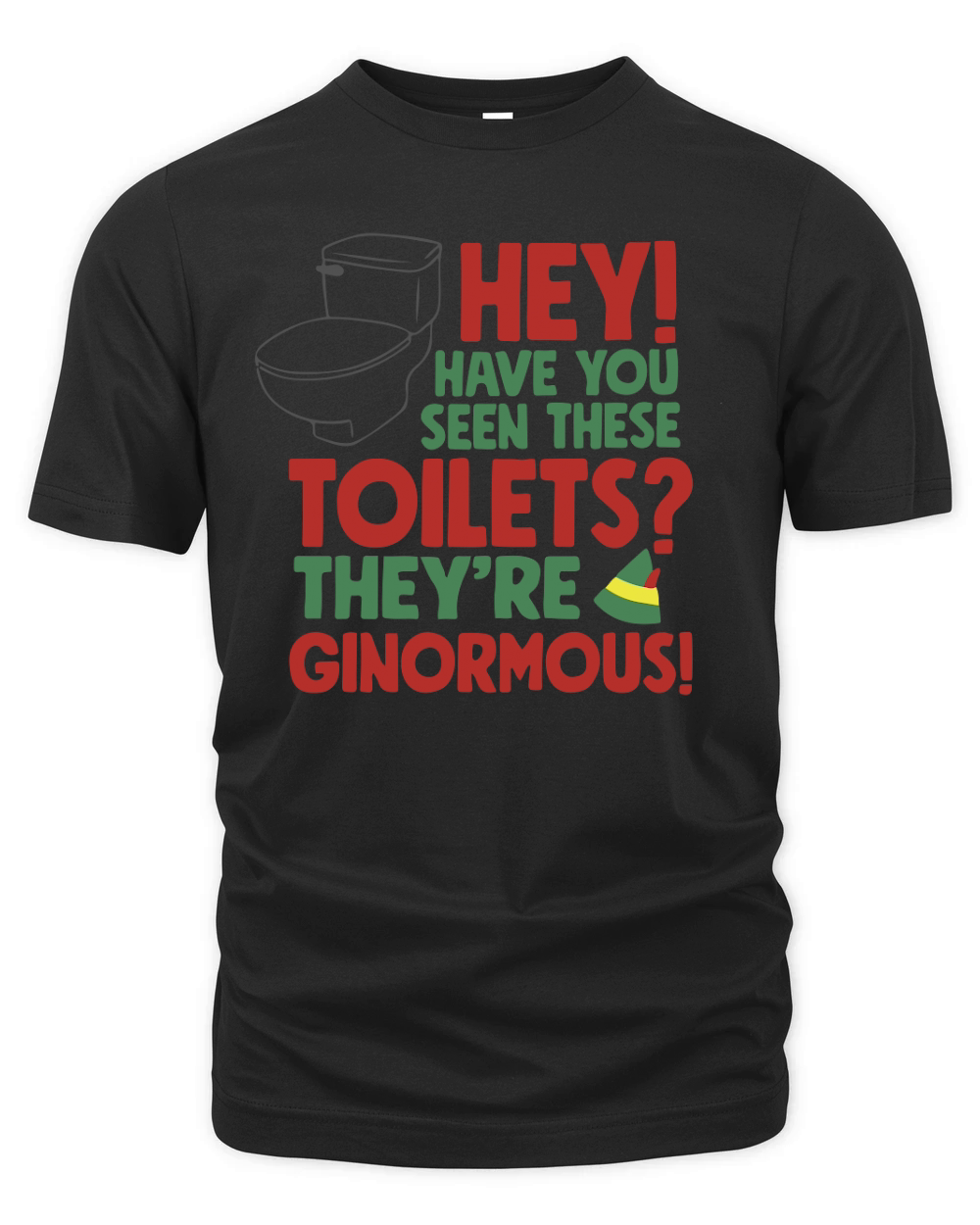 Hey! have you seen these toilets theyre ginormous! Organic Unisex T-shirt