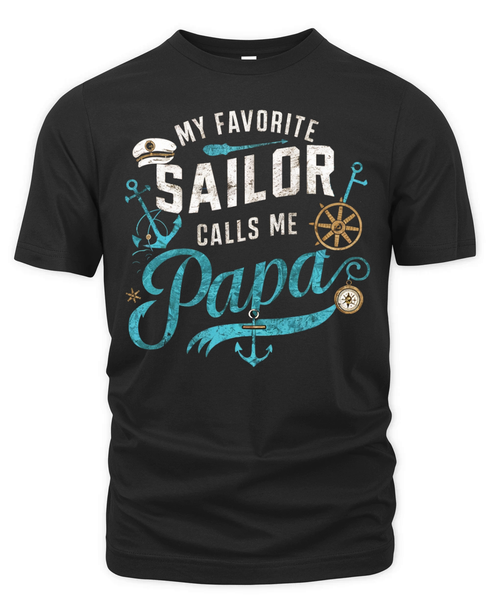 My favorite sailor calls me papa Organic Unisex T-shirt