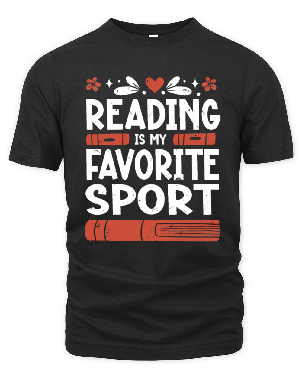 Reading Is My Favorite Sport Bookworm Organic Unisex T-shirt