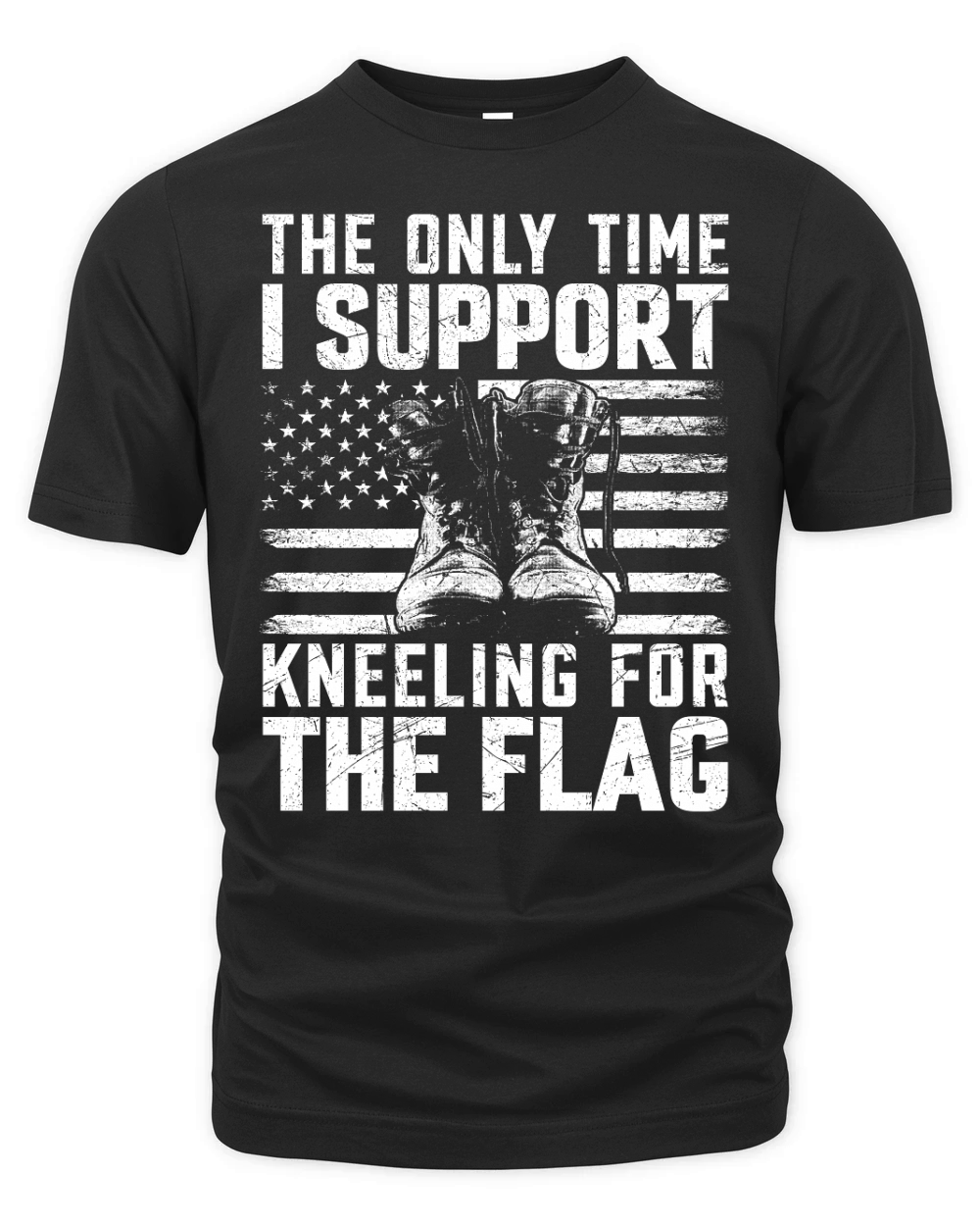 the only time i support kneeling for the flag Organic Unisex T-shirt