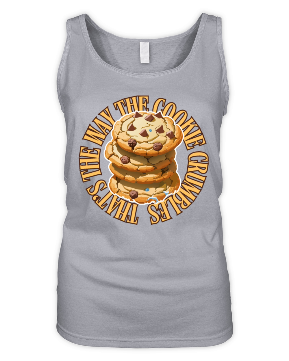 Funny Cookie Lover Stack Art Organic Women's Tank Top