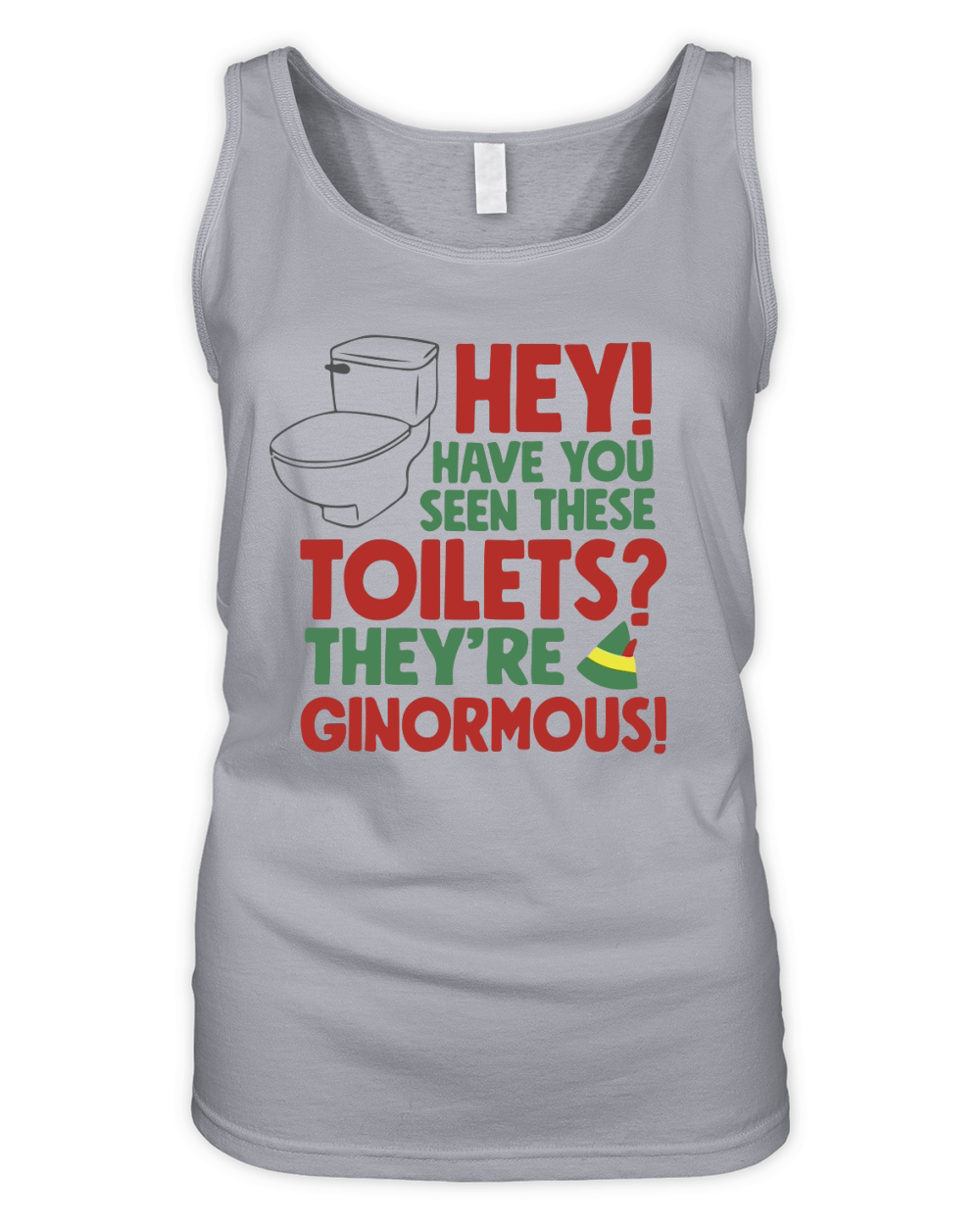 Hey! have you seen these toilets theyre ginormous! Organic Women's Tank Top