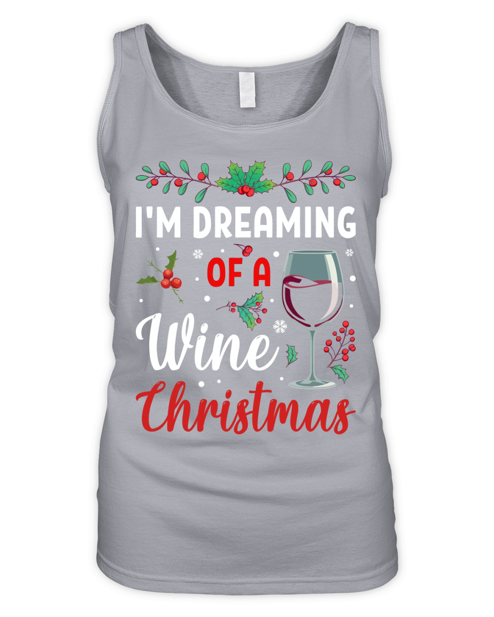 im dreaming of a wine christmas Organic Women's Tank Top