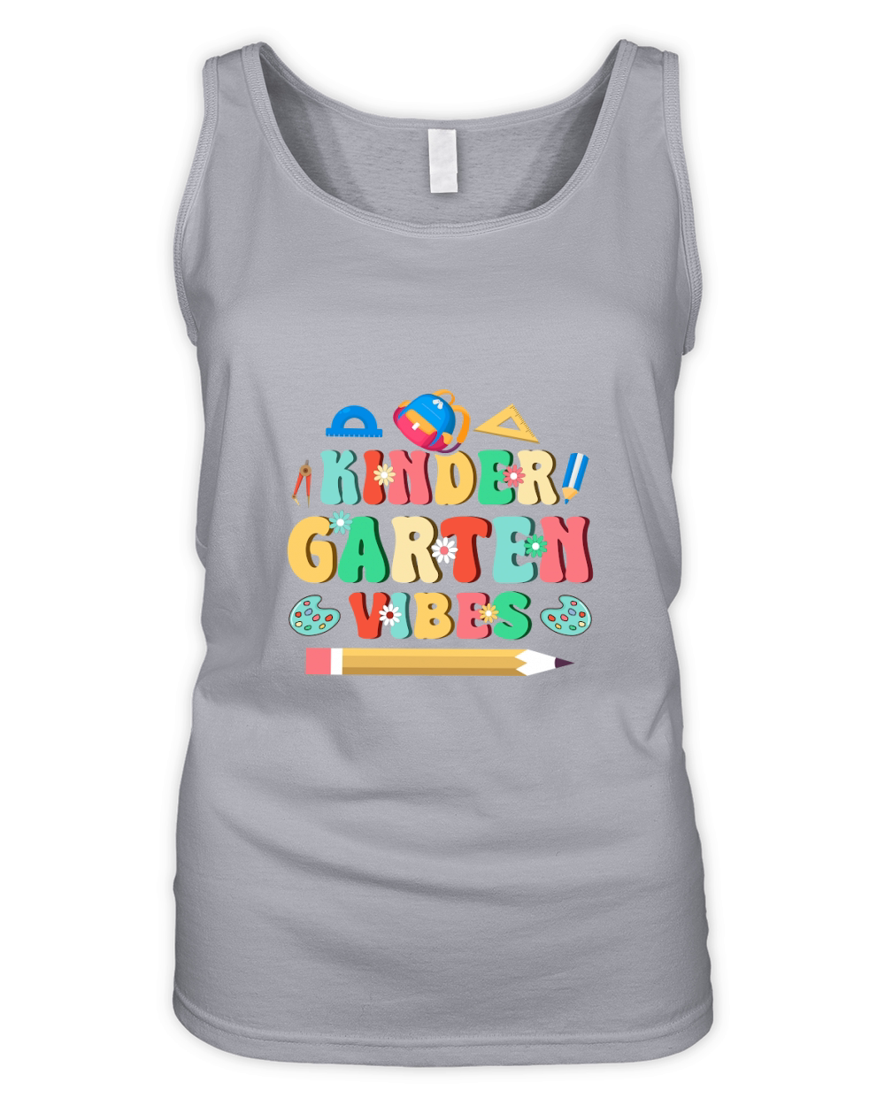 Kindergarten Vibes Organic Women's Tank Top