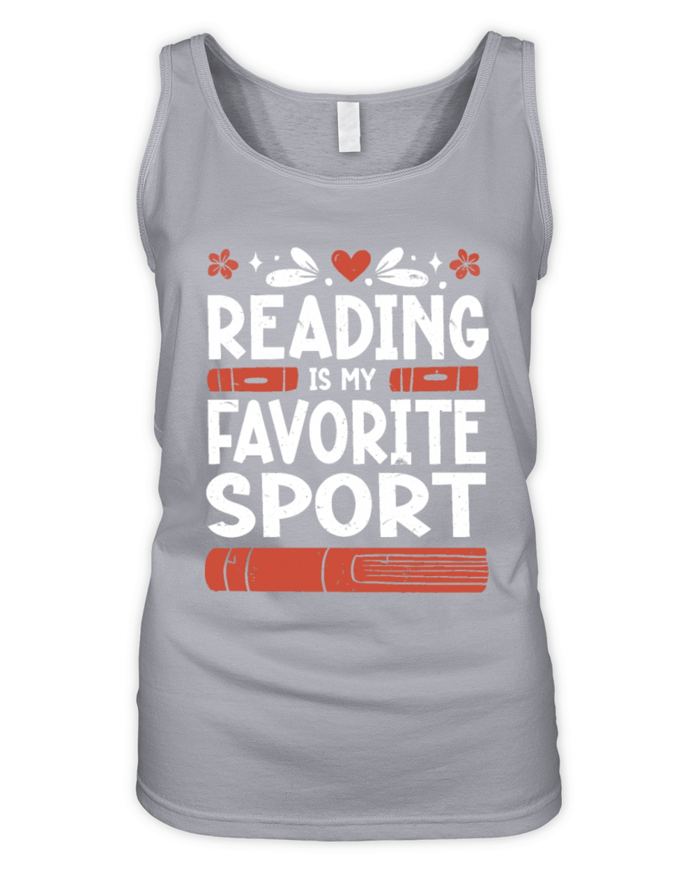 Reading Is My Favorite Sport Bookworm Organic Women's Tank Top