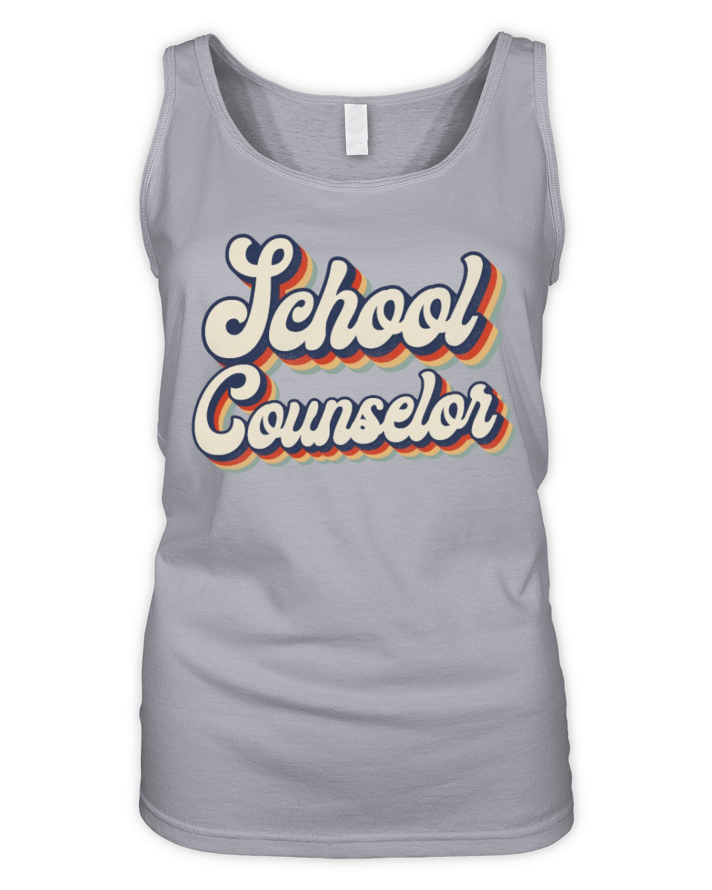 School Counselor Retro Vintage Organic Women's Tank Top