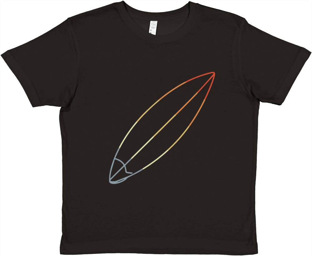 Surfboard Vintage Look Premium Kids Crewneck T-shirt