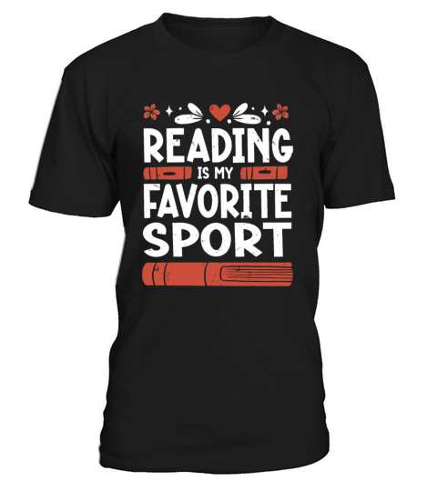 Reading Is My Favorite Sport Bookworm T-Shirt Unisex