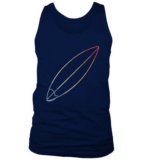 Surfboard Vintage Look Tank Top Unisex